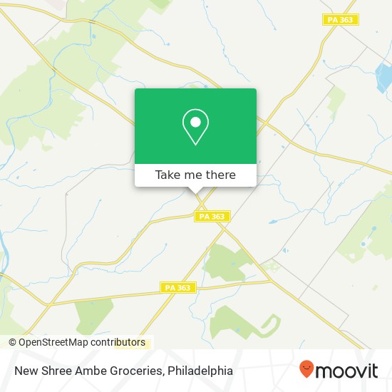 Mapa de New Shree Ambe Groceries