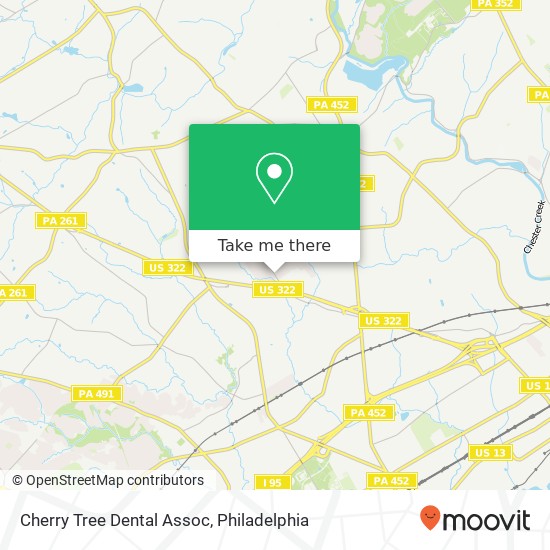 Mapa de Cherry Tree Dental Assoc