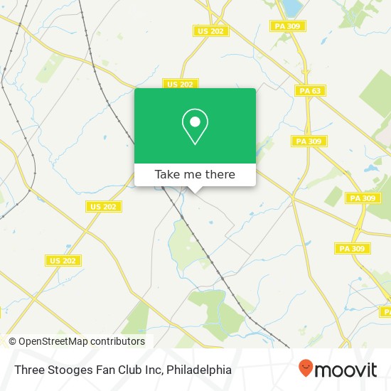 Mapa de Three Stooges Fan Club Inc