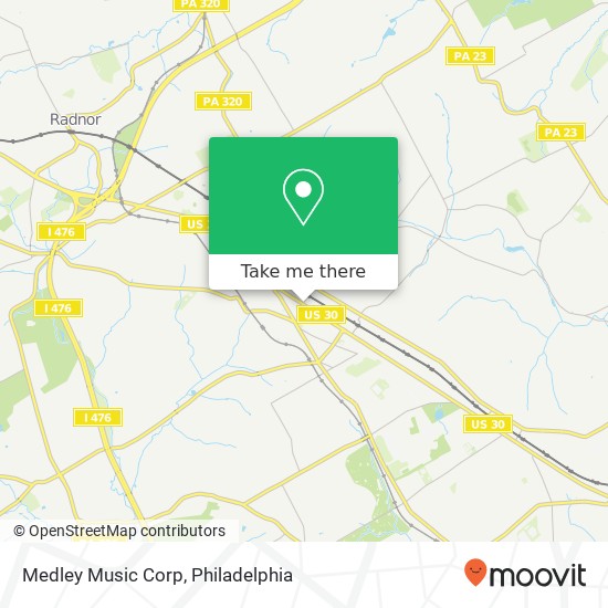 Medley Music Corp map