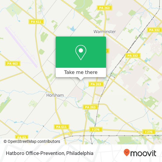 Hatboro Office-Prevention map