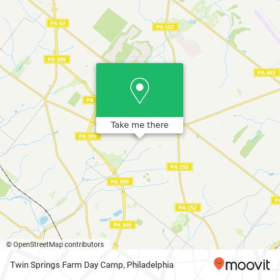 Twin Springs Farm Day Camp map