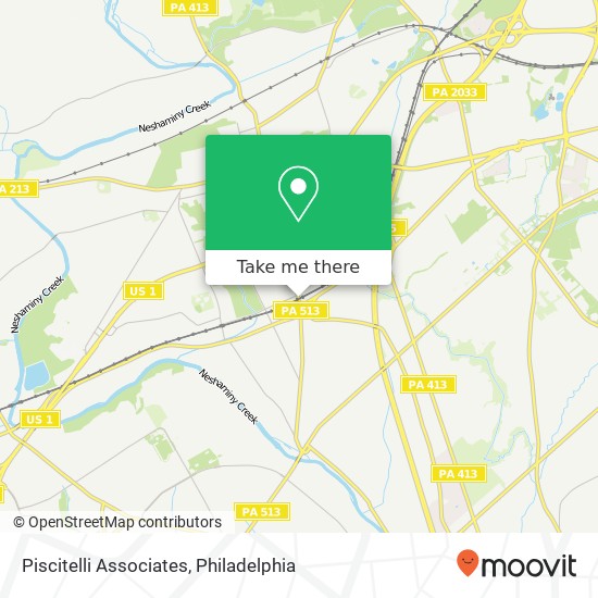 Piscitelli Associates map