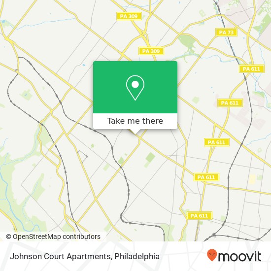 Mapa de Johnson Court Apartments