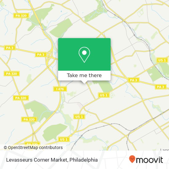 Levasseurs Corner Market map