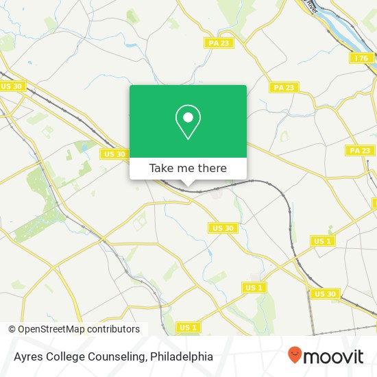 Ayres College Counseling map