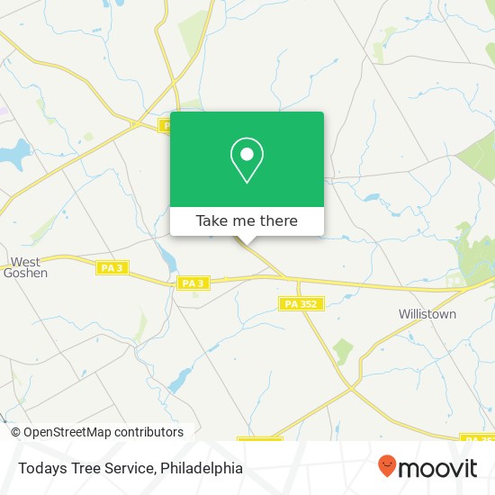 Todays Tree Service map