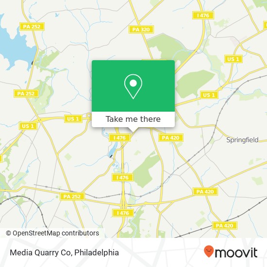 Mapa de Media Quarry Co