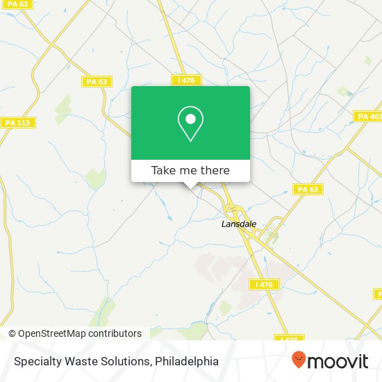 Mapa de Specialty Waste Solutions