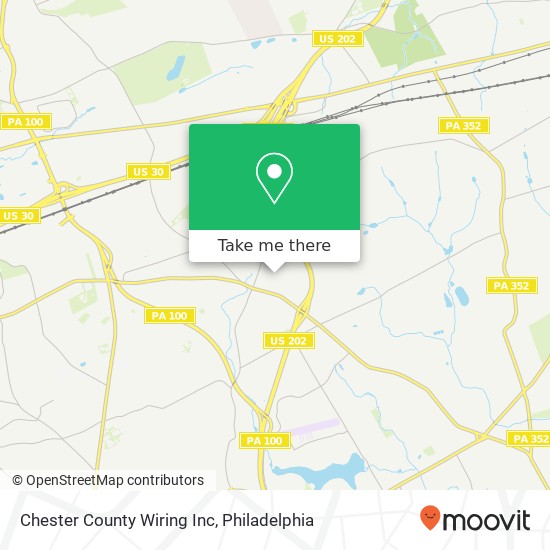 Mapa de Chester County Wiring Inc