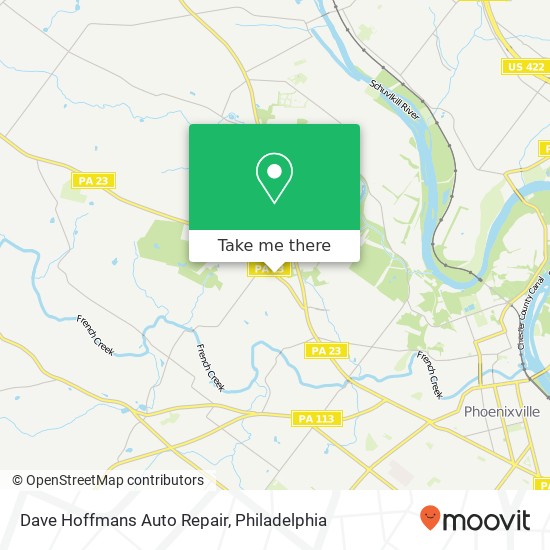 Mapa de Dave Hoffmans Auto Repair