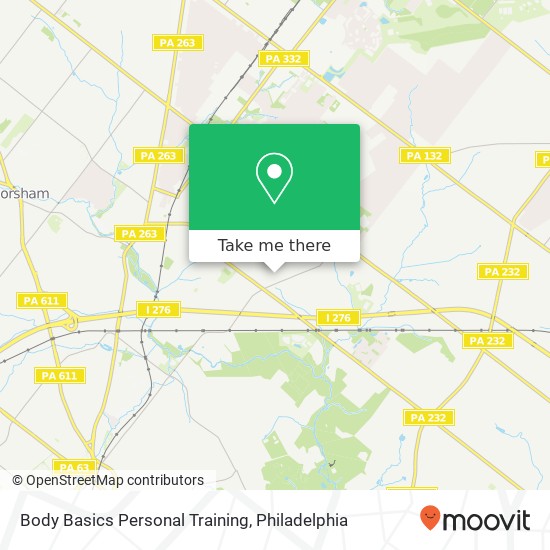 Mapa de Body Basics Personal Training