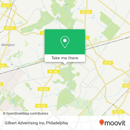 Gilbert Advertising Inc map