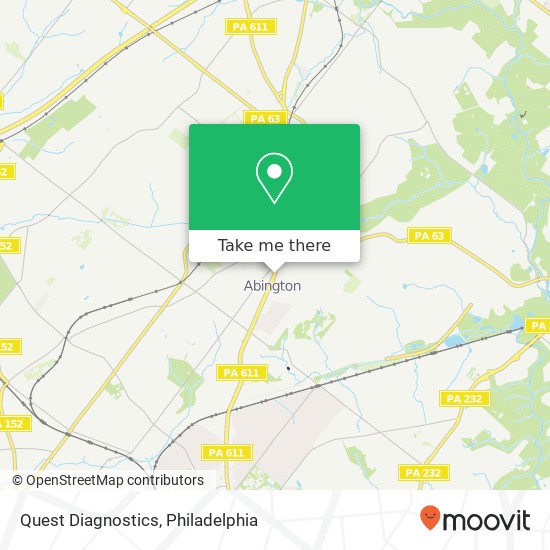 Quest Diagnostics map