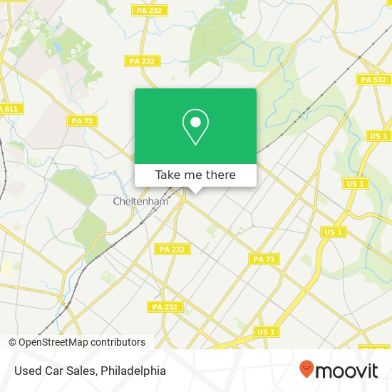 Used Car Sales map