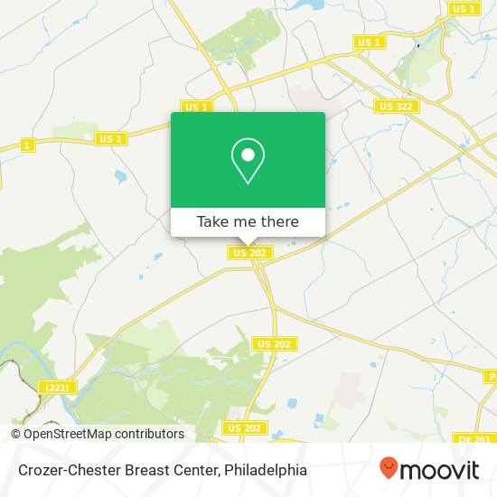 Crozer-Chester Breast Center map