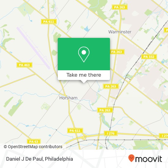 Daniel J De Paul map