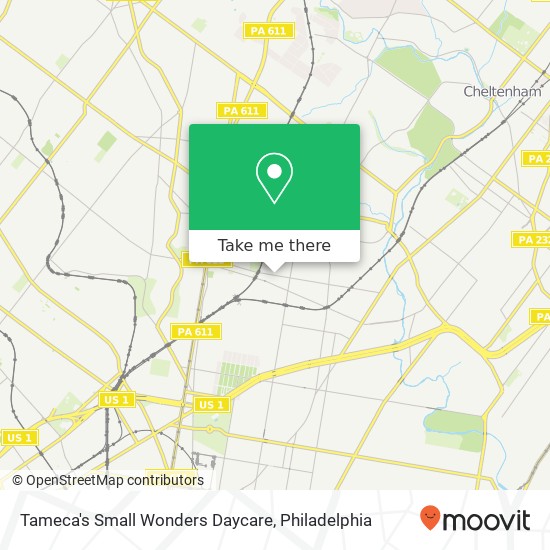 Mapa de Tameca's Small Wonders Daycare