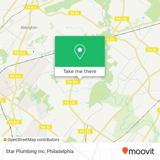 Mapa de Star Plumbing Inc
