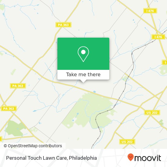 Personal Touch Lawn Care map