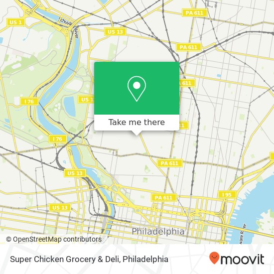 Super Chicken Grocery & Deli map