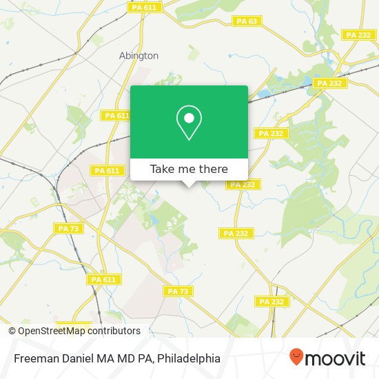 Freeman Daniel MA MD PA map