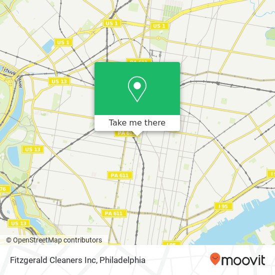 Fitzgerald Cleaners Inc map