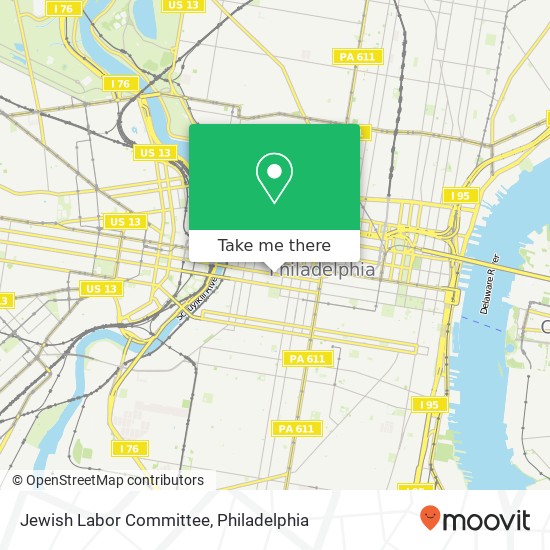 Jewish Labor Committee map