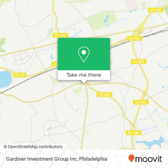 Gardiner Investment Group Inc map