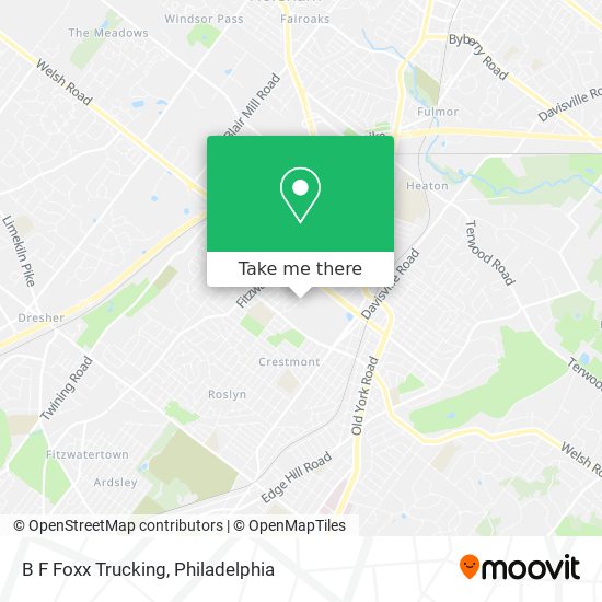 B F Foxx Trucking map