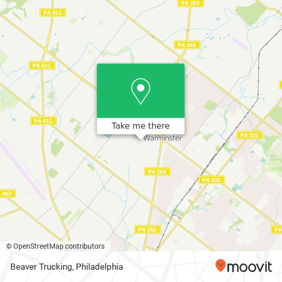 Beaver Trucking map