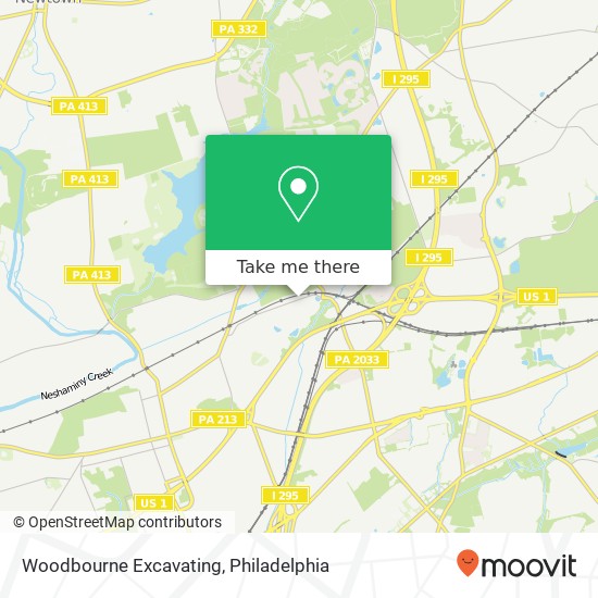 Woodbourne Excavating map