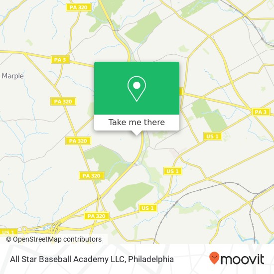Mapa de All Star Baseball Academy LLC