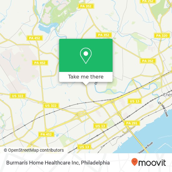 Burman's Home Healthcare Inc map