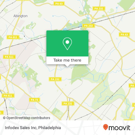 Infodex Sales Inc map