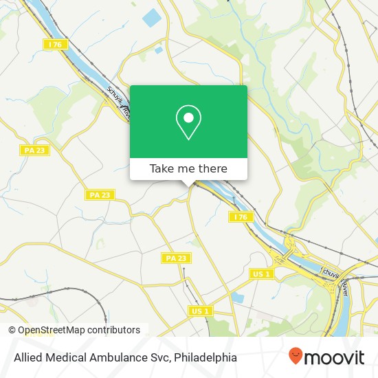 Allied Medical Ambulance Svc map