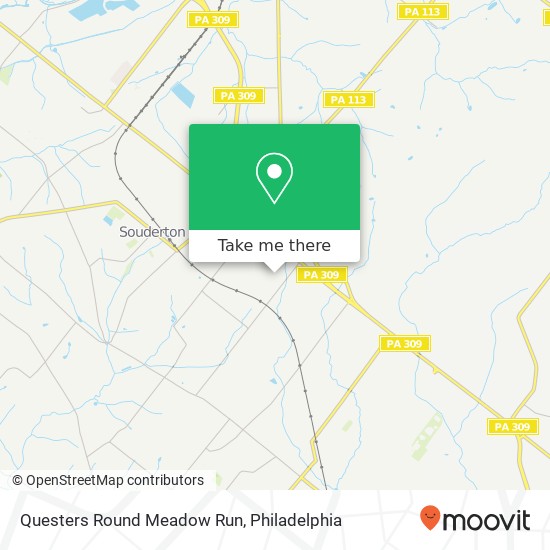 Mapa de Questers Round Meadow Run