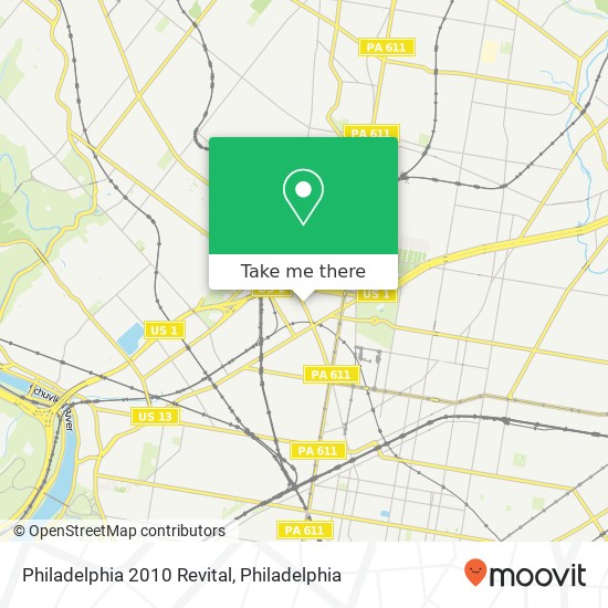 Mapa de Philadelphia 2010 Revital