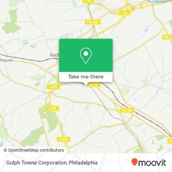 Gulph Towne Corporation map