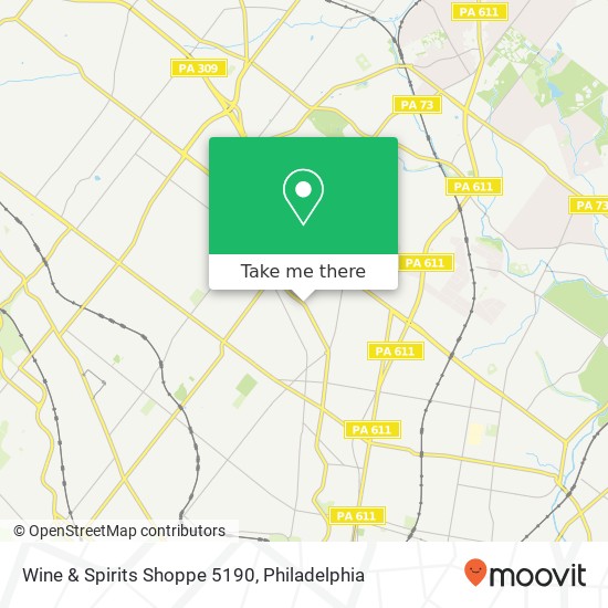 Mapa de Wine & Spirits Shoppe 5190