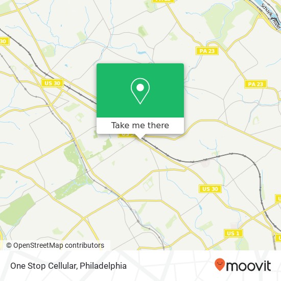 Mapa de One Stop Cellular