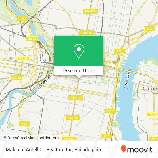 Mapa de Malcolm Antell Co Realtors Inc