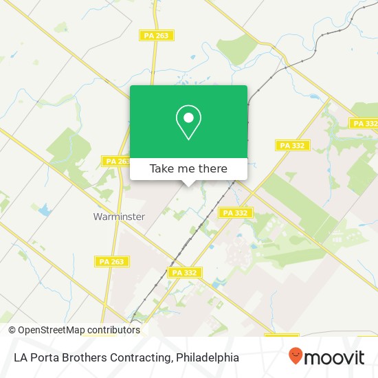LA Porta Brothers Contracting map
