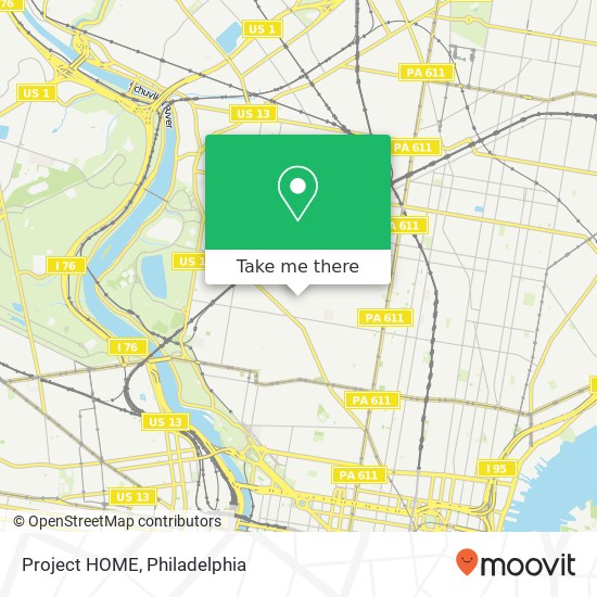 Mapa de Project HOME