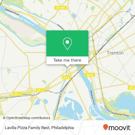 Lavilla Pizza Family Rest map