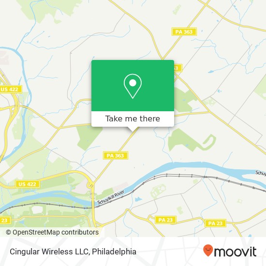 Mapa de Cingular Wireless LLC