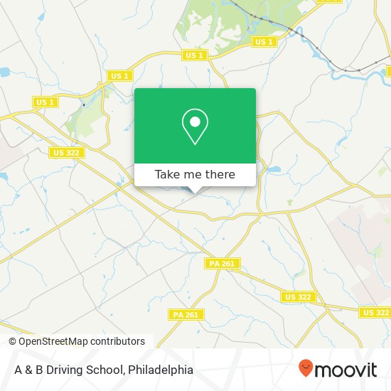 A & B Driving School map