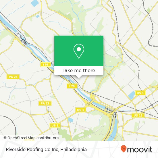 Mapa de Riverside Roofing Co Inc