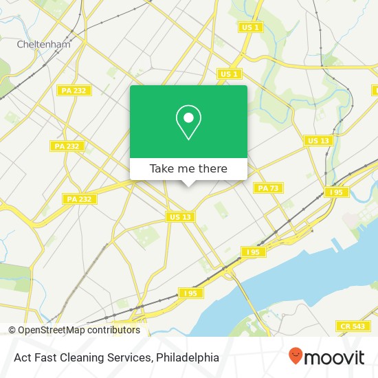 Act Fast Cleaning Services map