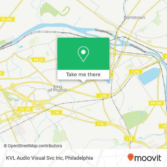 KVL Audio Visual Svc Inc map